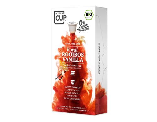 Tee ROOIBOS VANILLA - Nespresso kompatibel 10 Kapseln, fr 180 - 200 ml optimiert