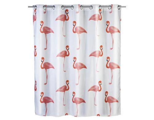 Wenko Duschvorhang Flamingo Lnge 200cm, Breite 180cm, Polyester