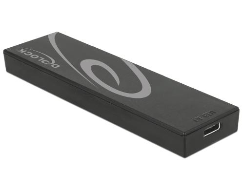 Delock M.2 SATA SSD zu USB.3.1 TypC Gehäuse ESD Schutz bis 2 kV, Überhitzungsschutz