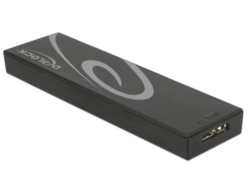 Delock M.2 SATA zu USB.3.1  MicroB Gehäuse. ESD Schutz bis 2 kV, Überhitzungsschutz