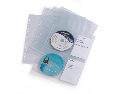 DURABLE CD/DVD Cover Light M Inhalt: 10 Stk., transparent,