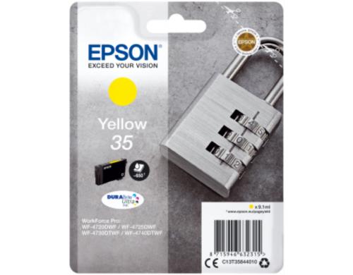 Tinte Epson T35844010, yellow 9.1ml, ca. 650 Seiten, WF-4720, WF-4725