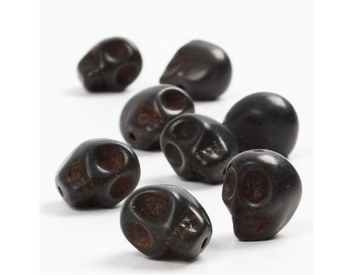 Creativ Company Howlith-Perlen schwarz 32 Stck, 12 mm, Lochgrsse: 1.5 mm