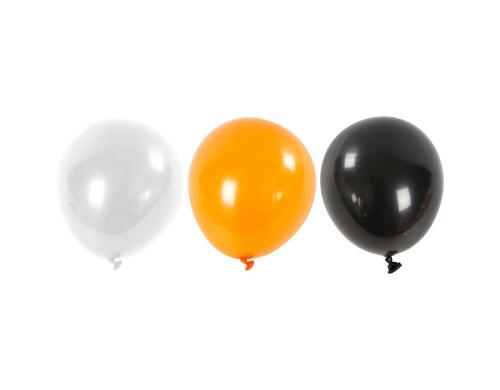 Creativ Company Luftballons 23 - 26 cm 10 Stck sortiert, weiss, orange, schwarz
