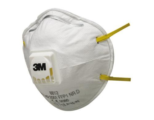 3M Atemschutzmaske 8812, FFP1, 10 Stck mit Ausatemventil
