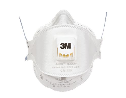 3M Atemschutzmaske FFP2, weiss Handschleifen und Elektrowerkzeug, 2 Stck