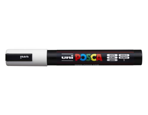 Uni POSCA Marker Rundspitze 1.8-2.5 mm weiss