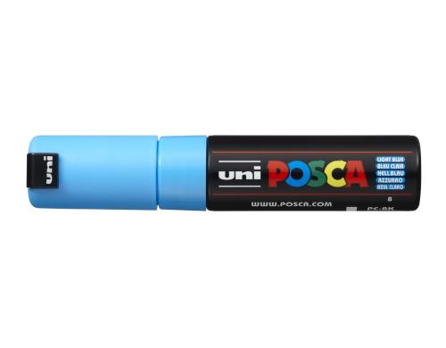 Uni POSCA Marker Keilspitze 8 mm bleu clair