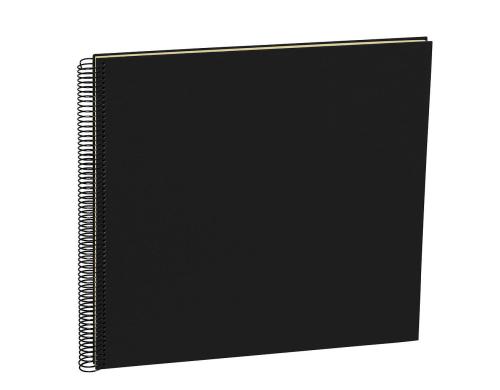 Semikolon Fotoalbum Efalinbezug 34.5x33.2cm black, 50 cremeweisse Seiten