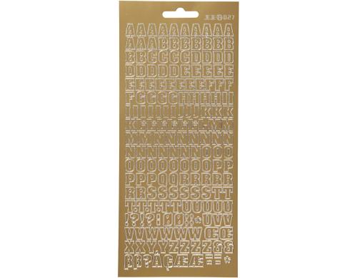 Creativ Company Sticker Buchstaben gold Blatt 10 x 23 cm