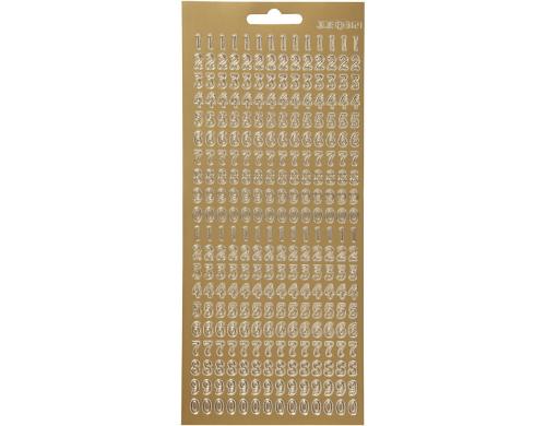 Creativ Company Sticker Zahlen gold Blatt 10 x 23 cm
