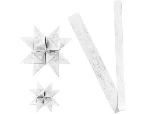 Creativ Company Papierstreifen Frbelsterne silber, fr 8 Sterne, D: 6.5 + 11.5 cm