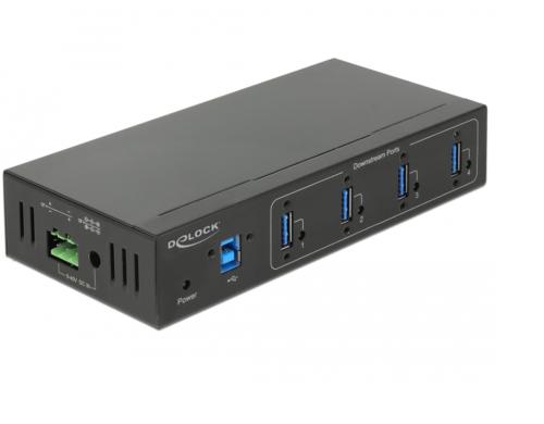 Delock USB 3 Hub 4-Port USB Typ-A mit 15 kV ESD Schutz