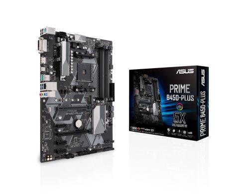 ASUS PRIME B450-PLUS, ATX, AM4 AMD B450, 4x DDR4, PCI-E 3.0