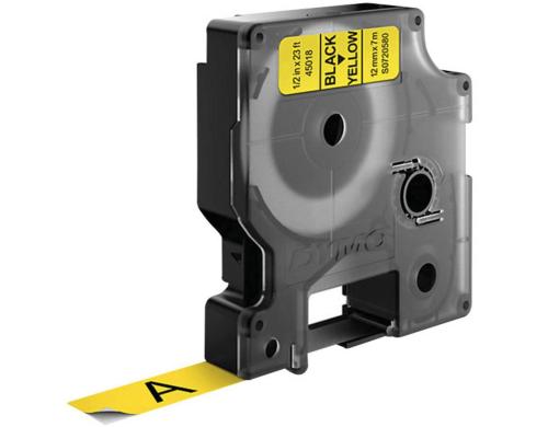 Dymo Schriftbandkassette schwarz/gelb (45018)