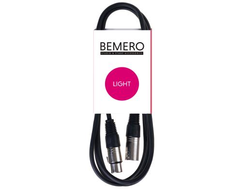 Bemero BLC1011-300BK DMX-Kabel 3-Pol 3m 3-Pol XLRm/XLRf, black, L-Series