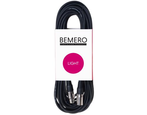 Bemero BLC1011-1200BK DMX-Kabel 3-Pol 12m 3-Pol XLRm/XLRf, black, L-Series