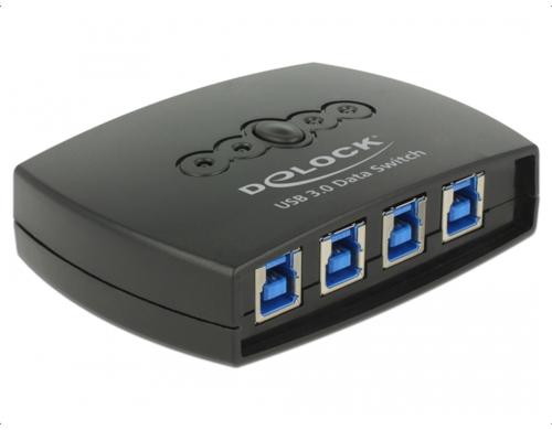 Delock 87724  USB3.0 Sharing Switch: 4Port 4 PC's teilen sich ein USB3.0 Gert