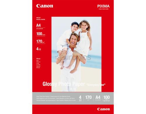 Canon Glossy Photo Paper A4 InkJet Everyday, 200g, 100 Blatt