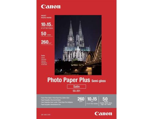 CANON Photo Paper Plus Semi-gloss 10x15cm InkJet, 260g, 50 Blatt