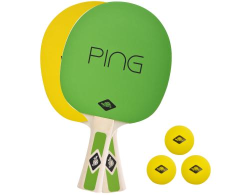 DONIC Schildkrt Ping Pong Set 2x Schlger, 3x Blle