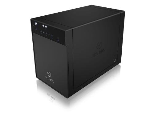 ICY BOX ext. 4x2.5/3.5 Gehäuse IB-3740-C31 schwarz, USB3.1, SATA, 4 HDD
