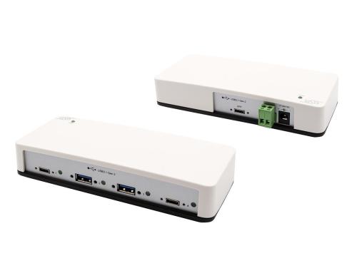 exSys EX-1250V, 4x USB 3.1 HUB Gen2 2x C- und A-Anschluss, Din Rail Kit,USB-C