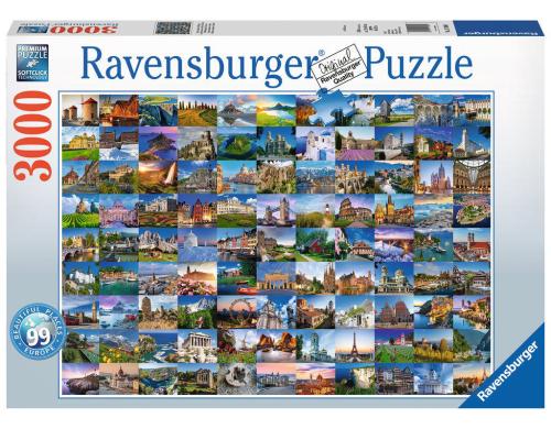 Puzzle 99 Beautiful places in Europe Alter: 14+ Sprache