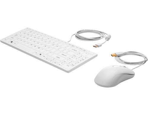HP USB Keyboard and Mouse HealthcareEdition USB-A Anschluss,Wasserfest IP65,Anti Bakt.