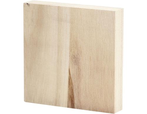 Creativ Company Holzplatte quadratisch 9.6 x 9.6 cm, Strke: 20 mm