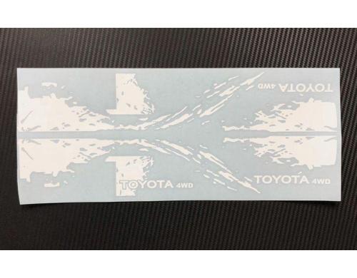RC4WD Dirty Stripes Decal Sheet White Mojave 2