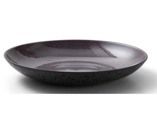 Bitz Schale 40cm schwarz/violett 1 Stck, 40cm Durchmesser, Stoneware