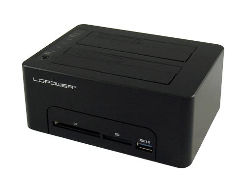 LC-Power LC-DOCK-U3-CR, SATA  HDD Dock. USB 3.0, schwarz, USB-HUB