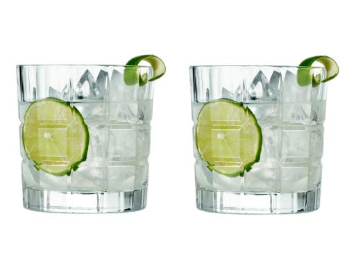 Leonardo Trinkglas Gin niedrig 360ml 2er Set, HxD: 9x9cm, Vol: 360ml