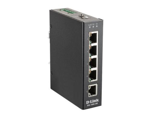 D-Link DIS-100E-5W 5-Port Unmanaged Layer2 Fast Ethernet Industrial Switch