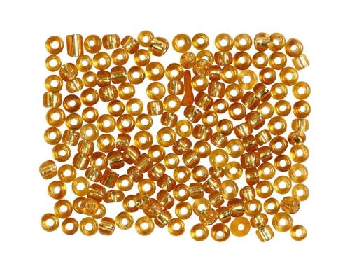 Creativ Company Rocailles Glasperlen gold, 25 g, D: 3 mm, Loch D: 0.6-1 mm