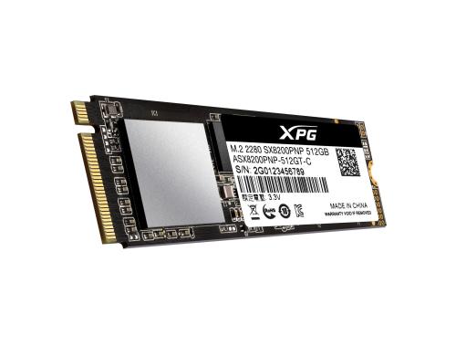 SSD Adata Flash SX8200 Pro, 512GB, M.2.2280 PCIe, lesen 3500, schreiben 3000, 2280