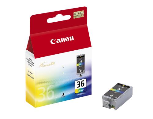 Tinte Canon CLI-36 3-farbig Inhalt: 250 Seiten@ 5%Deckung