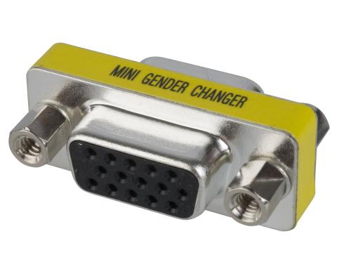 Gender Changer Adapter DB15F-DB15F, VGA Buchse-Buchse