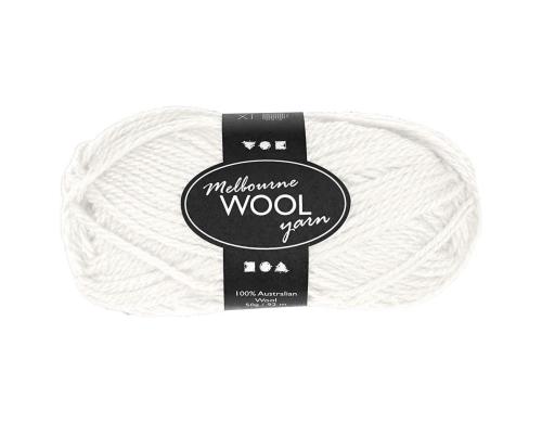 Creativ Company Wolle Melbourne 50 g creme, L 92 m, Nadel Nr. 4, Handwsche