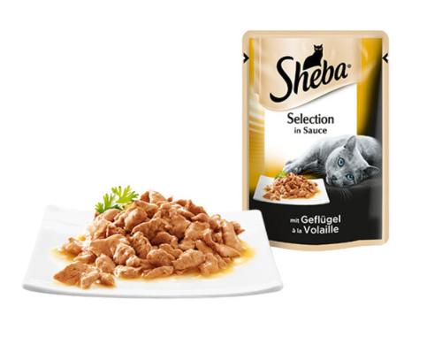 Sheba in Sauce Spciale mit Putenhppchen 40x85g