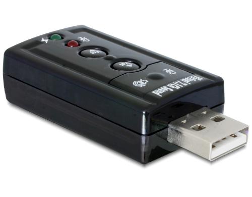 Delock USB Soundadapter, 3.5mm In & Out, 24Bit/96Khz, 7.1 Virtual Sound