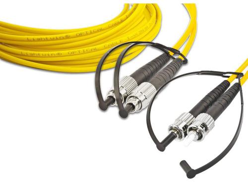 Lightwin LWL HQ Duplex Patchkabel, 1m Singlemode 9/125m, FC-ST, OS2