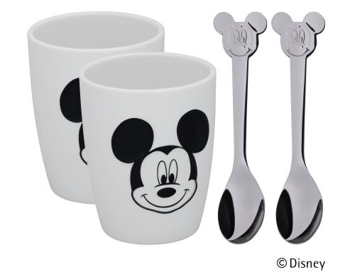 WMF Tassen-Set M 4tlg. Mickey Mouse 2 Tassen, 2 Lffel