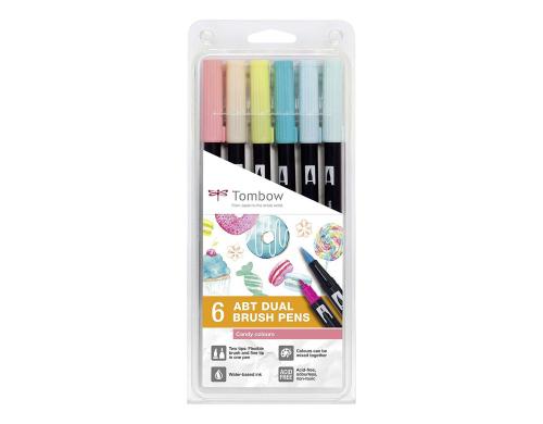 Tombow Fasermaler Candy Colours 6er Etui