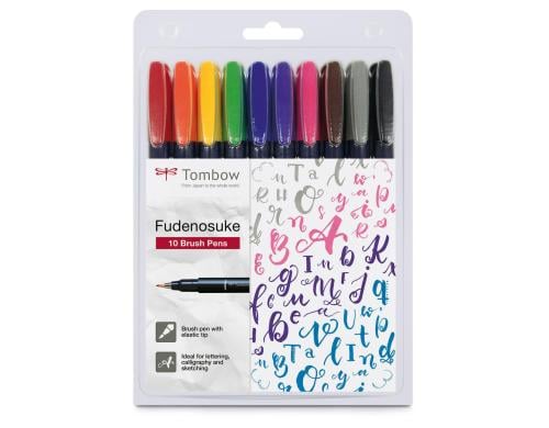 Tombow Kalligraphie-Stift WS-BH farbig 10er Set