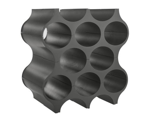 Koziol Flaschenregal SET-UP Deep Grey BxHxL: 35.3x36.4x23cm, Kunststoff