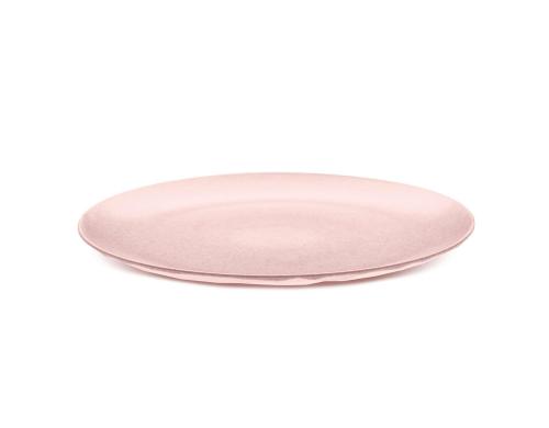 Koziol Teller Rondo Dinner Organic Pink Kunststoff, LxBxH: 26x26x1.85cm