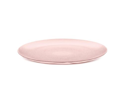 Koziol Teller Rondo Dinner Organic Pink Kunststoff, LxBxH: 26x26x1.85cm
