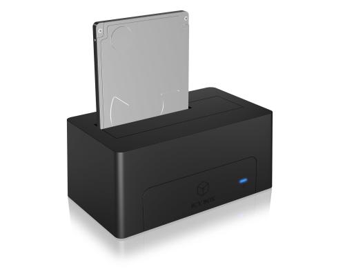ICY BOX IB-1121-C31, HDD Dockingstation USB 3.1 Type-C, schwarz, ohne Kapazittlimi